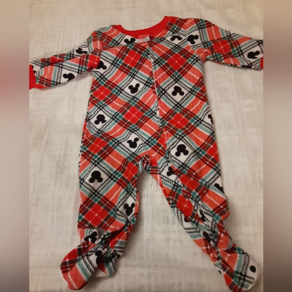 12 M Disney MICKEY MOUSE Plaid Sleeper